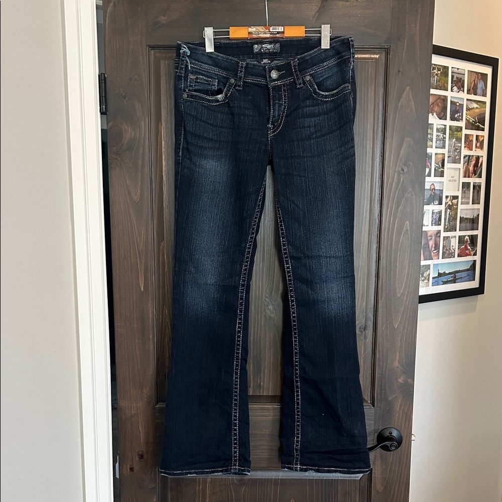 Silver Dark Wash Women's Bootcut Jeans 32X34